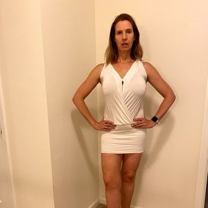 White bodycon dress
